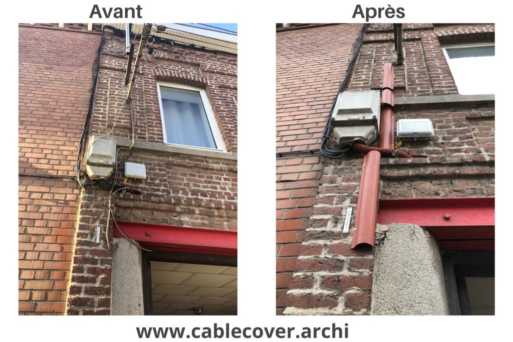 Cable Cover sur façade