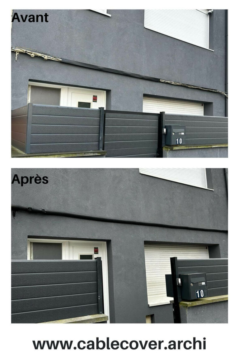Cache câbles Cable Cable pour les façades ITE